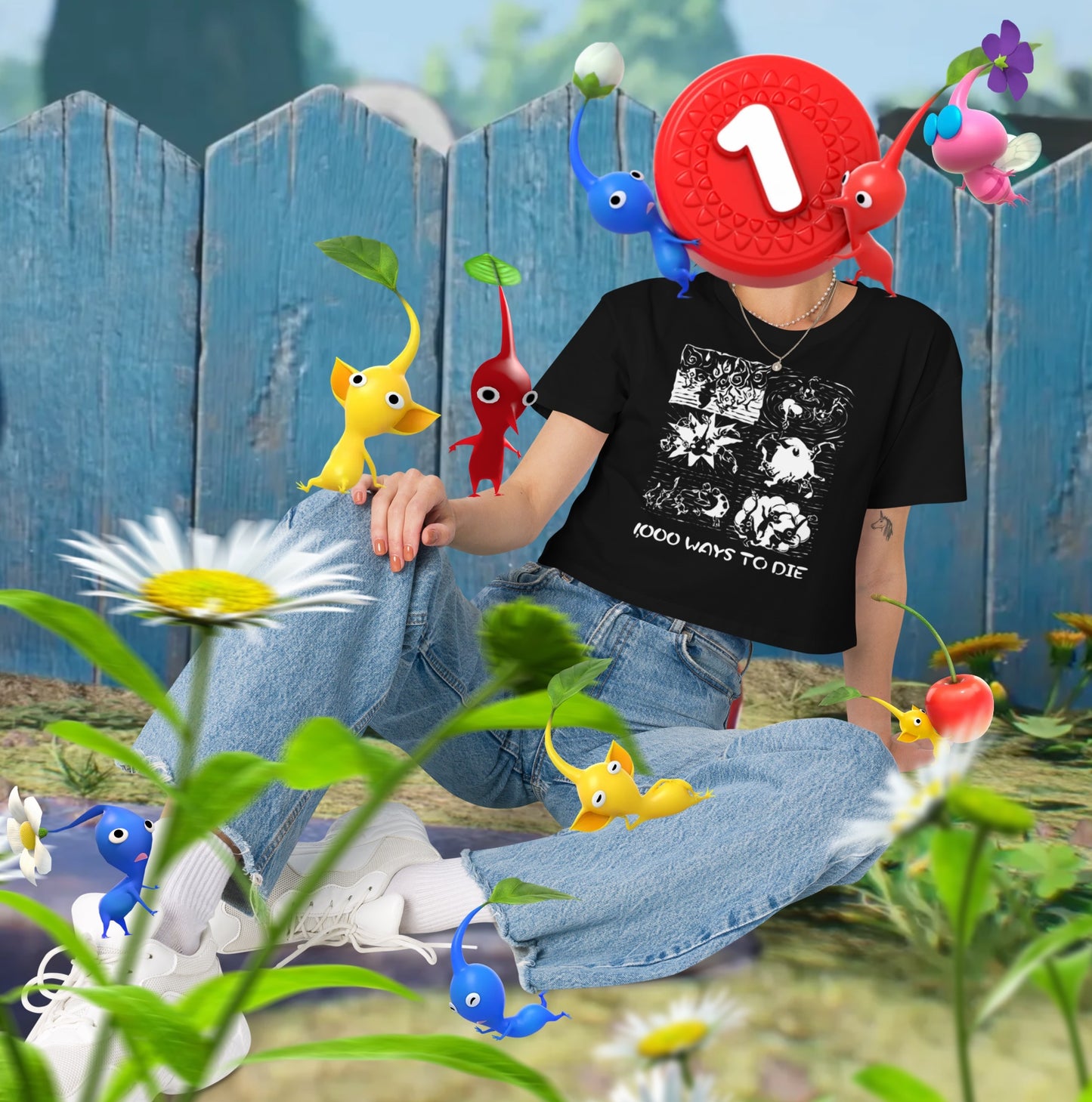 Pikmin Crop Tee